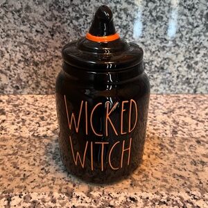 Rae Dunn Wicked Witch Black Jar